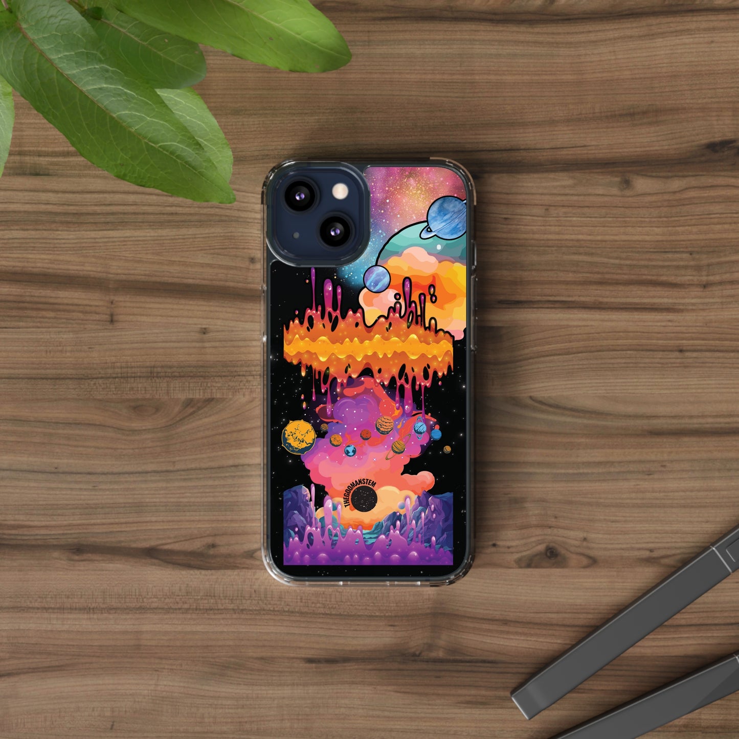 Universe Goo Man Phone Case Black Hole